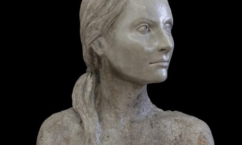 Frauenbüste, 80x63x23 (2)