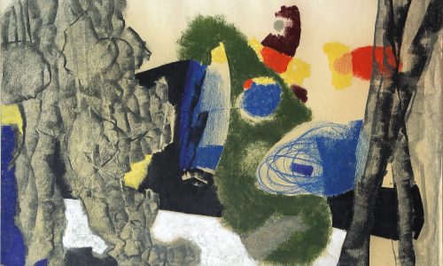 Schöpfungstag-1954-Pastell-auf-Papier-43-x-60,5